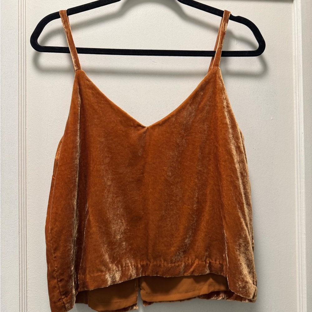 Madewell size 8 velvet button tank top - Picture 4 of 4